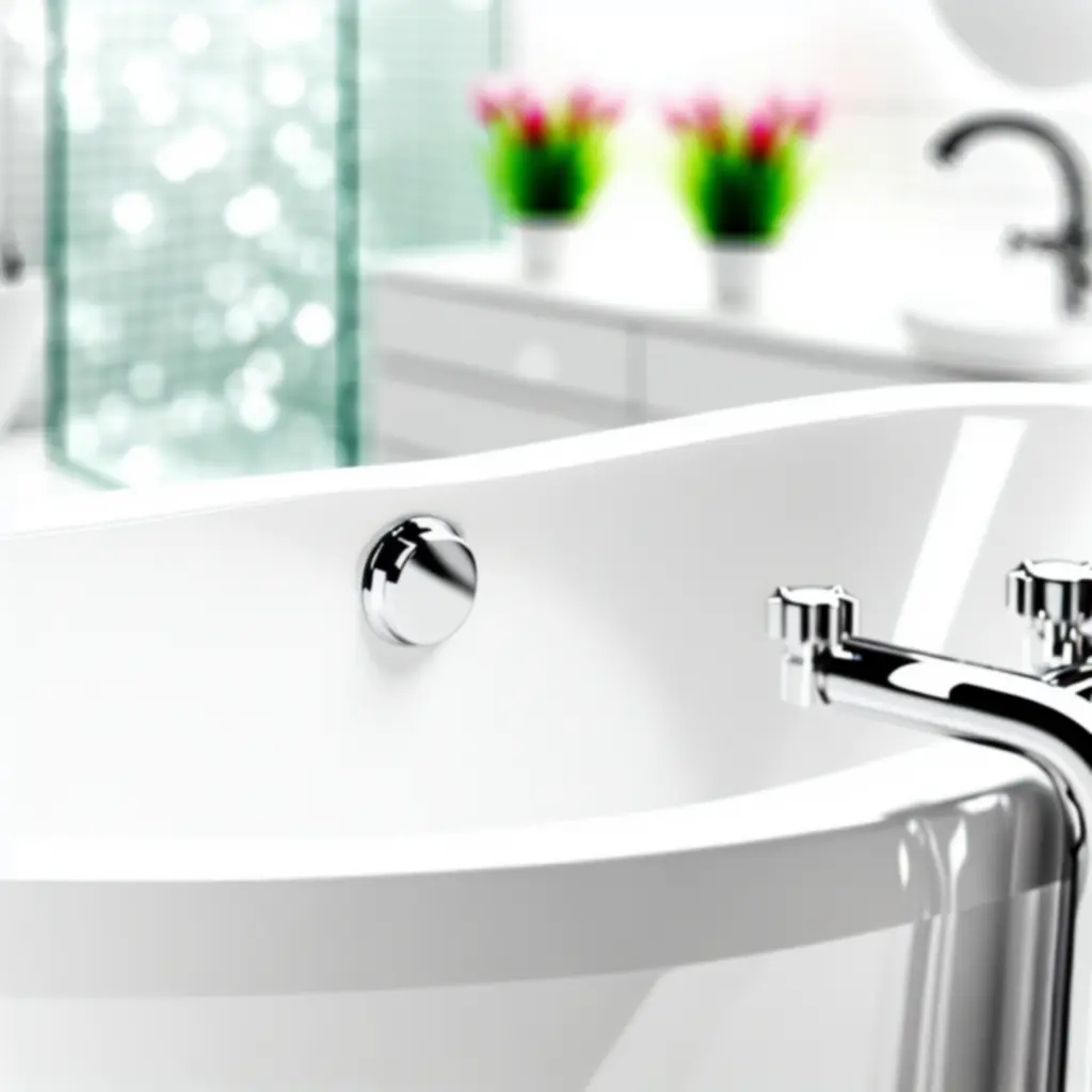 Közelről fotózott fürdőkád felülete és formája