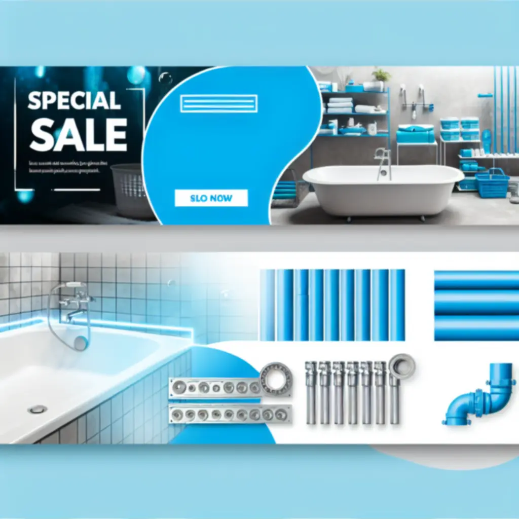 Akciós banner vízvezeték- és szanitertermékek kedvezményeivel